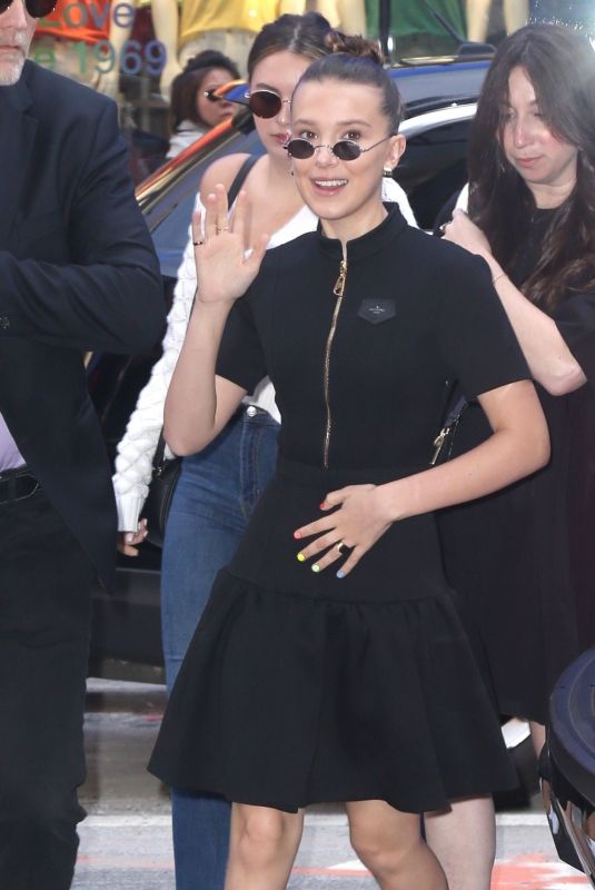 MILLIE BOBBY BROWN Arrives at Good Morning America 06/12/2019