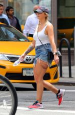 MIRANDA LAMBERT in Denim Shorts Out in New York 06/12/2019