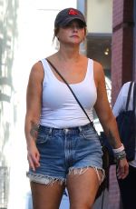 MIRANDA LAMBERT in Denim Shorts Out in New York 06/12/2019