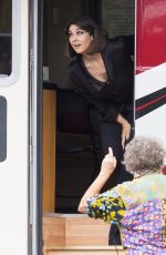 MONICA BELLUCCI on the Set of Nekromancer in Sydney 06/12/2019