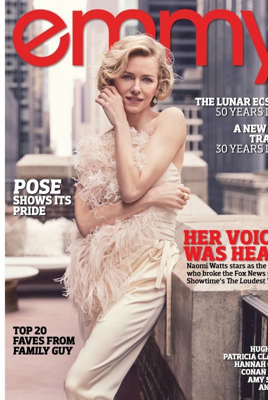 NAOMI WATTS in Emmy Magazine, July 2019