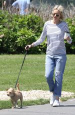 NAOMI WATTS Out with Her Dog in East Hampton 06/15/2019