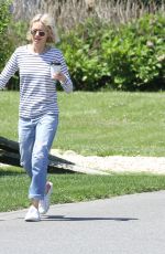 NAOMI WATTS Out with Her Dog in East Hampton 06/15/2019