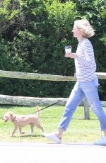 NAOMI WATTS Out with Her Dog in East Hampton 06/15/2019