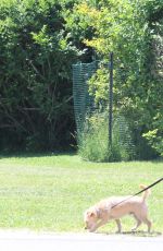 NAOMI WATTS Out with Her Dog in East Hampton 06/15/2019