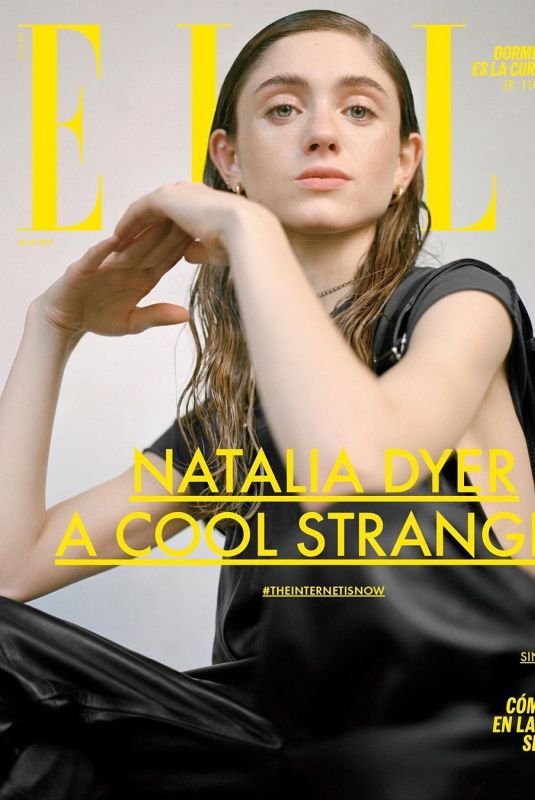 NATALIA DYER on the Cover of Elle Magazine, Mexico July 2019