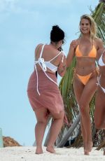 NATALIE ROSER in Bikinis at a Beach in Tulum 06/05/2019