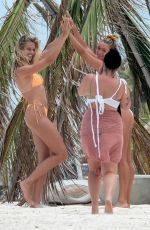 NATALIE ROSER in Bikinis at a Beach in Tulum 06/05/2019