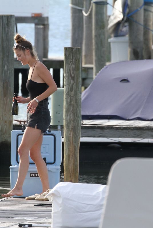 NINA AGDAL at a Boat Ride in New York 06/09/2019