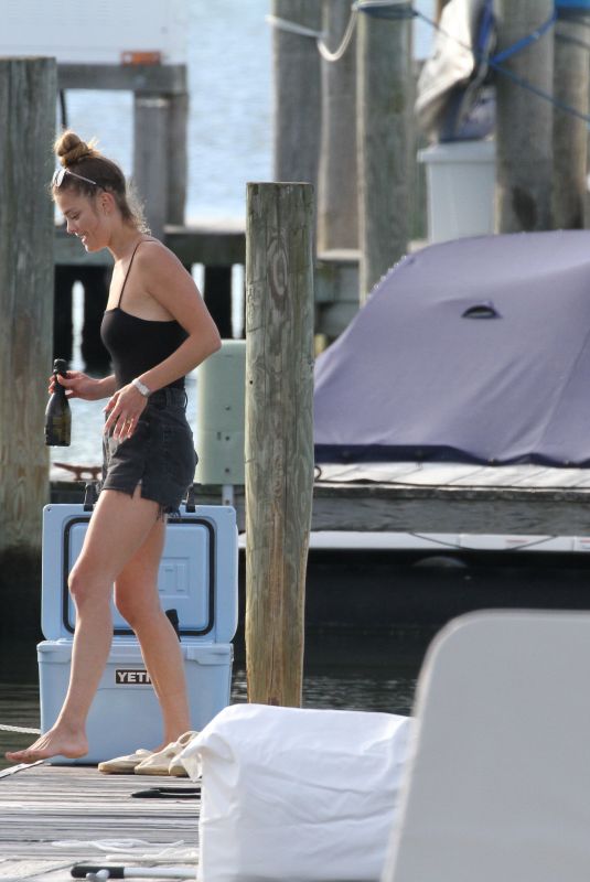 NINA AGDAL at a Boat Ride in New York 06/09/2019