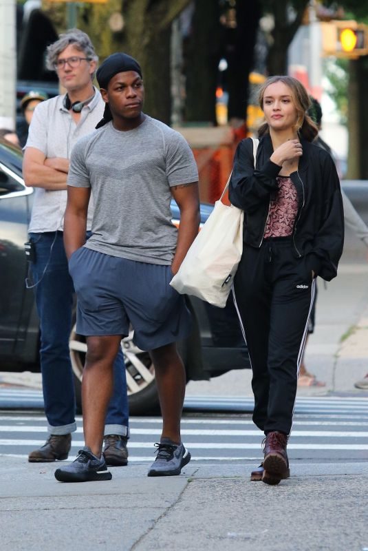 OLIVIA COOKE and John Boyega on the Set of Naked Singularity in New York 06/12/2019