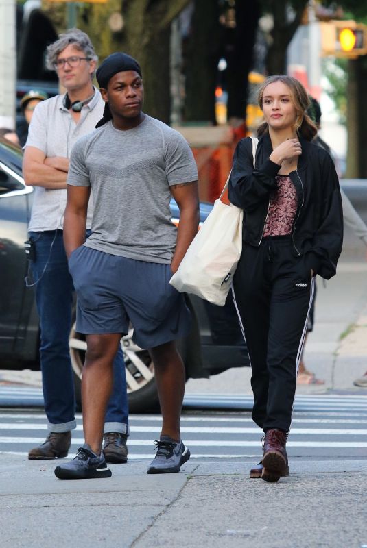 OLIVIA COOKE and John Boyega on the Set of Naked Singularity in New York 06/12/2019