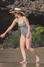 OLIVIA WILDE in Swimsuit at a Beach in Hawaii 06/16/2019