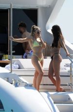 PERRIE EDWARDS and Friends in Bikinis at a Yacht in Ibiza 06/05/2019