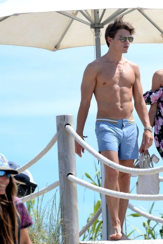 PIXIE LOTT and Oliver Cheshire Out in Formentera 06/03/2019