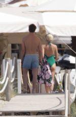 PIXIE LOTT and Oliver Cheshire Out in Formentera 06/03/2019