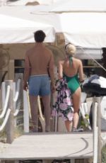 PIXIE LOTT and Oliver Cheshire Out in Formentera 06/03/2019