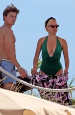 PIXIE LOTT in Swimsuit on Holiday in Formentera 06/03/2019