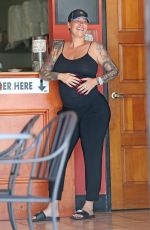 Pregnant AMBER ROSE Out in Studio City 06/24/2019