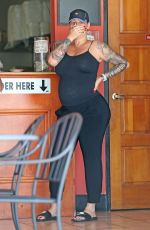 Pregnant AMBER ROSE Out in Studio City 06/24/2019