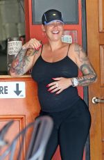 Pregnant AMBER ROSE Out in Studio City 06/24/2019