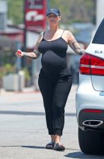 Pregnant AMBER ROSE Out in Studio City 06/24/2019