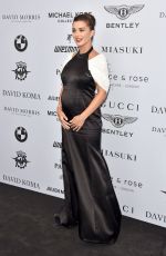 Pregnant AMY JACKSON at Cash & Rocket Masquerade Photocall in London 06/06/2019