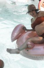 Pregnant DANIELLE MONET in Bikini at a Pool - Instagram Pictures, June 2019