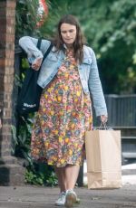Pregnant KEIRA KNIGHTLEY Out in London 06/15/2019