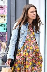 Pregnant KEIRA KNIGHTLEY Out in London 06/15/2019