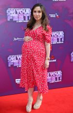 Pregnant MYLEENE KLASS at On Your Feet! Press Night in London 06/27/2019