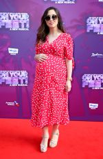 Pregnant MYLEENE KLASS at On Your Feet! Press Night in London 06/27/2019