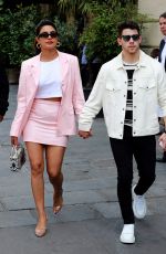 PRIYANKA CHOPRA and Nick Jonas Out on Champs Elysees in Paris 06/25/2019