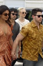 PRIYANKA CHOPRA, SOPHIE TURNER and Joe and Nick Jonas Arrives at Their Hotel After Jophie Pre-wedding Party in Paris 06/24/2019