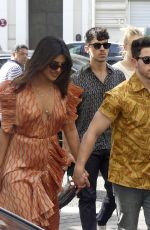 PRIYANKA CHOPRA, SOPHIE TURNER and Joe and Nick Jonas Arrives at Their Hotel After Jophie Pre-wedding Party in Paris 06/24/2019