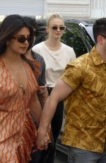 PRIYANKA CHOPRA, SOPHIE TURNER and Joe and Nick Jonas Arrives at Their Hotel After Jophie Pre-wedding Party in Paris 06/24/2019