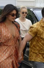 PRIYANKA CHOPRA, SOPHIE TURNER and Joe and Nick Jonas Arrives at Their Hotel After Jophie Pre-wedding Party in Paris 06/24/2019