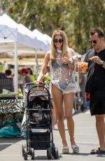RACHEL MCCORD at Farmers Market with Her Dogs in Los Angeles 06/29/2019