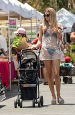 RACHEL MCCORD at Farmers Market with Her Dogs in Los Angeles 06/29/2019