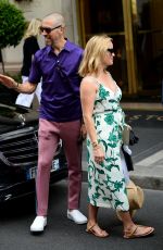 REESE WITHERSPOON and Jim Toth Leaves Bristol Hotel in Paris 06/30/2019