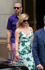 REESE WITHERSPOON and Jim Toth Leaves Bristol Hotel in Paris 06/30/2019