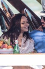 RIHANNA and Hassan Jameel at Lo Scoglio in Nerano 06/06/2019