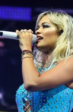 RITA ORA Performs at Doncaster Racecourse in London 06/29/2019