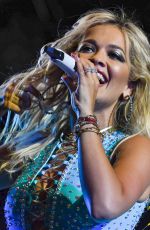 RITA ORA Performs at Doncaster Racecourse in London 06/29/2019