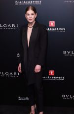 ROSAMUND PIKE at Bvlgari High Jewelry Exhibition in Shanghai 06/18/2019