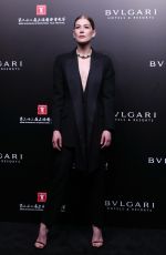 ROSAMUND PIKE at Bvlgari High Jewelry Exhibition in Shanghai 06/18/2019