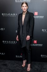 ROSAMUND PIKE at Bvlgari High Jewelry Exhibition in Shanghai 06/18/2019