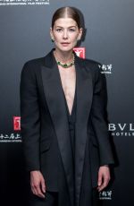 ROSAMUND PIKE at Bvlgari High Jewelry Exhibition in Shanghai 06/18/2019