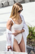 ROSIE HUNTINGTON-WHITELEY in Swimsuit in Capri 06/13/2019