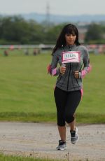 ROXANNE PALLETT Running the Race for Life at Aintree Race Course in Liverpool 06/16/2019